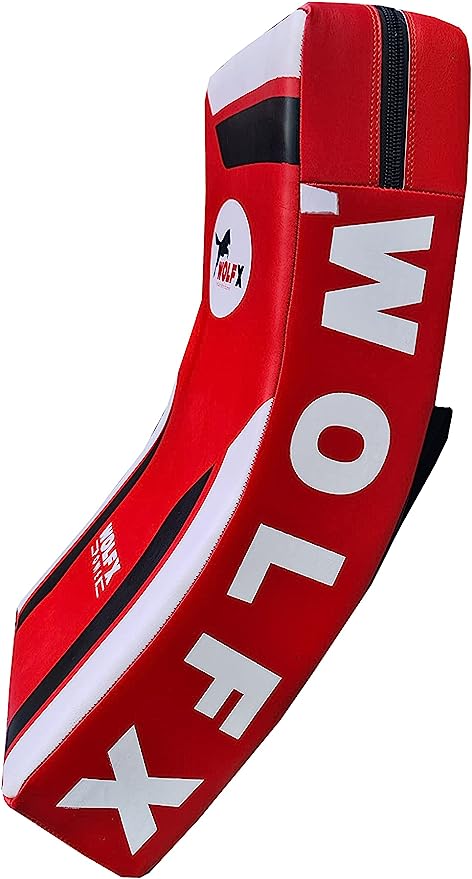 Wolfx curved kick boxing strike multi-layer shield training pad for Martial arts MMA Muay Thai kicking boxing pad (Sold as a Single item